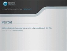 Tablet Screenshot of cegtek.com
